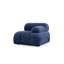Élégant canapé 3 places bleu nuit, 114,2 po x 37,4 po x 29,5 po | Structure durable en bois de hêtre et en carton, tissu doux 100% polyester | 28 sièges confortables en mousse, pieds en plastique noir | Parfait pour les salons modernes-1925893349