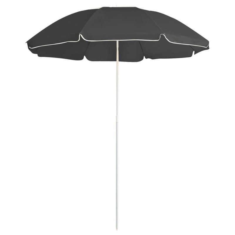 Parasol d'extérieur 100% anthracite anthracite 70%, Anthracite