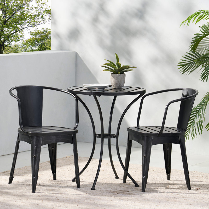 COLMAR 3 PC KD METAL SET, Black/Silver