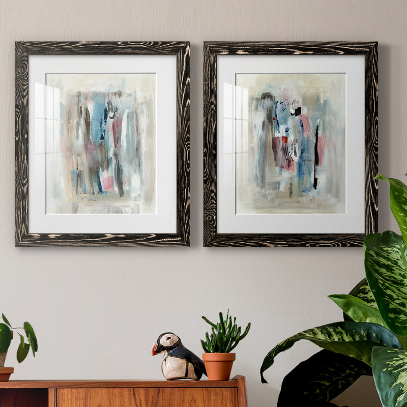 «Rain Shadow I», ensemble de 2 reproductions d'art, H 31,5 po x l 47 po x P 1,5 po, Blanc, H 20 po x l 17 po x P 1 po