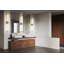 Meuble-lavabo chromé 1 lumière Cochran-303015727