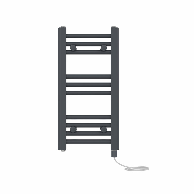Straight Towel Rail Heated Towel Rails, 60cm H x 30cm W x 3cm D, Anthracite