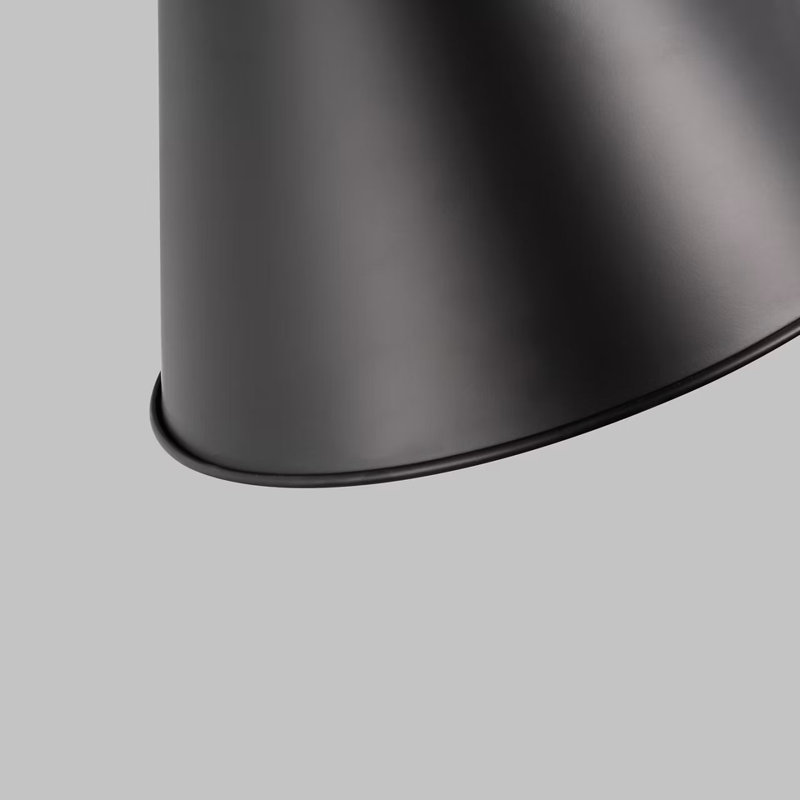 Luminaire suspendu conique à 1 lumière Camariae, Nuit noire, Nuit noire