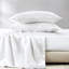 Drap-housse pour lit simple en satin de coton blanc 4 pièces - froissé, doux pour la peau et les cheveux