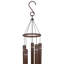 51" Brown Metal Windchime with Hummingbird Windcatcher