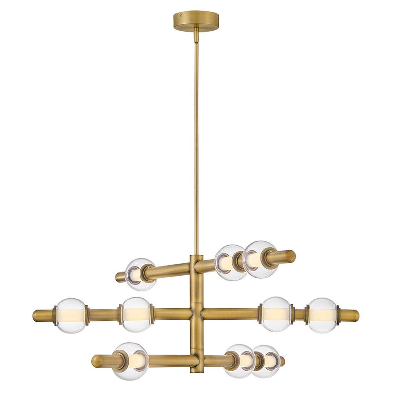 Hinkley Saxon Chandelier, 14.25" H x 36" W x 36" D