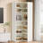 8-tier Corner Bookshelf With Detachable Shelves