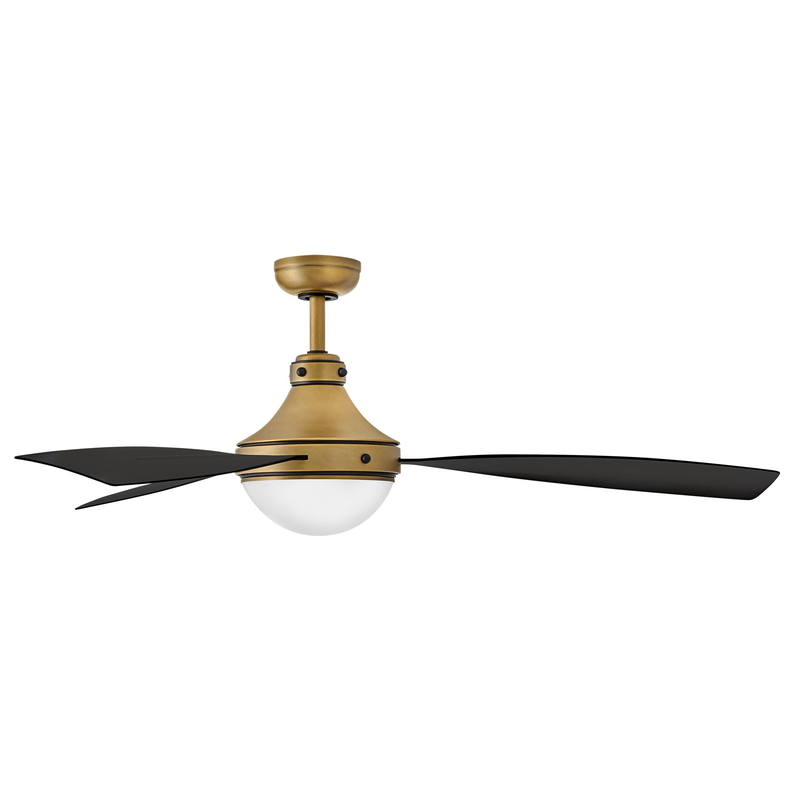 Cascade LED Smart Fan, Matte Black/Gold