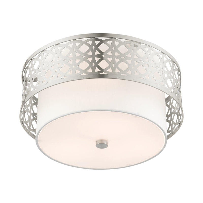 Eraman Flush Mount, Brushed Nickel