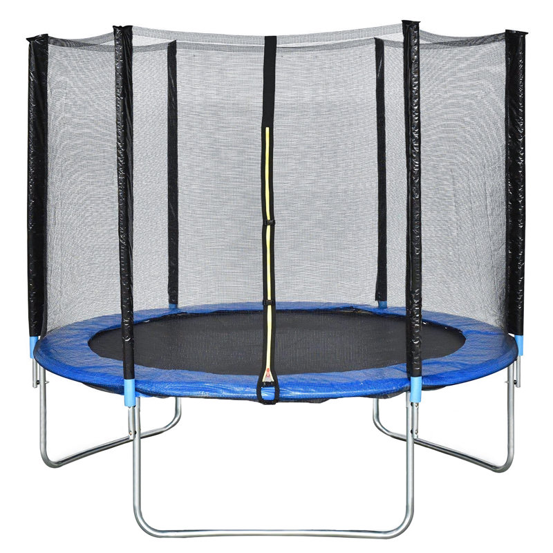 Trampoline rond 10 po pour enfant / tout-petit avec guidon, Bleu