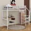 Lit mezzanine en métal avec bureau et grille en métal-1090973977-1090973976