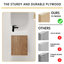 Ensemble de meuble-lavabo simple 16 po Caide, meuble-lavabo mural avec plateau en résine blanche, meuble-lavabo flottant avec porte et tablette à fermeture douce, meuble-lavabo simple avec plateau