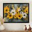 Jaciyah, fleurs jaunes d'été abstraites, jardin gris - Art mural fleurs sauvages-715996831-715996830-604678747