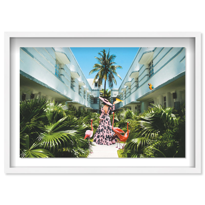 Miami Deco - Photographie encadrée sur papier