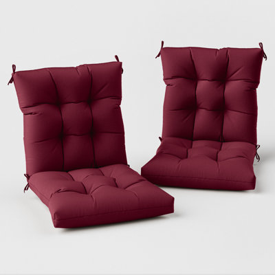 Anjelyka 22"W X 22"D Outdoor Cushions 5" Indoor And Outdoor Seat/Back Cushion by Hokku Designs