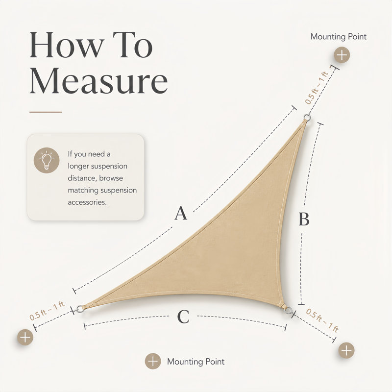 Voile d'ombrage avec quincaillerie Amgo, 10 pi x 14 pi, Brun