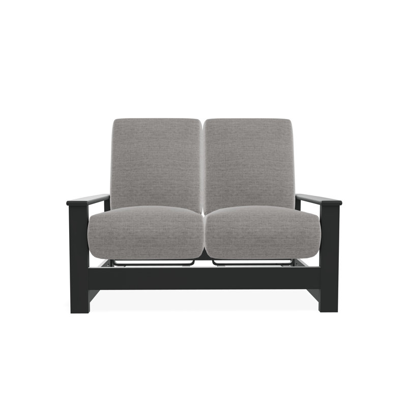Causeuse à deux places avec siège en polymère Leeward, Toile granit Sunbrella®, Graphite
