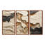 Ensemble de décoration murale beige et brun «African River Collage»-111764863-111764868