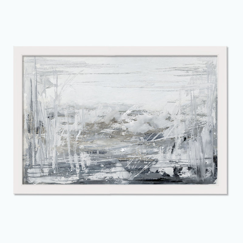 «Gray Texture», reproduction encadrée abstraite