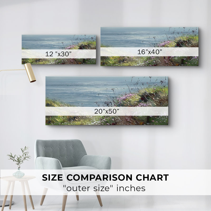 Série paysage - DCCxxix - Toile tendue avec châssis - Prêt à accrocher, H 12 po x l 30 po