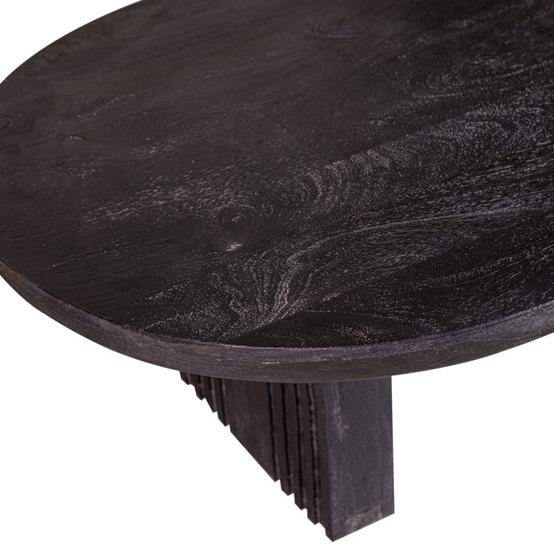 Steppe Solid Wood Pedestal Coffee Table