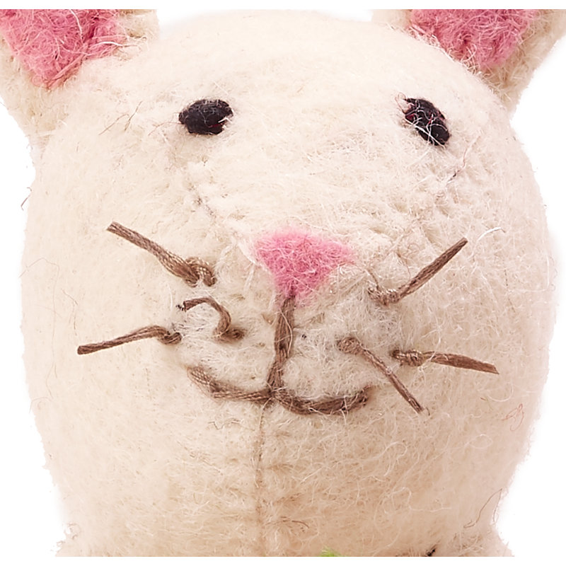 Handmade Hand Felted Wool Easter Bunny