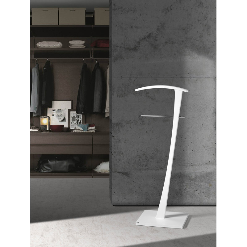 Rivero Freestanding Valet Stand, White