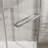 -angle Shower Door - 36 In. D X W 72 H, Finish, Clear Tempered Glass, Space Design H Shower, , Space Optimized-118281536