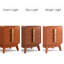 Table de chevet avec 2 tiroirs Mid-Century-617000654