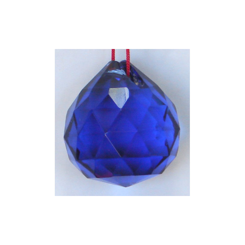 Décoration murale boule pâle, H 2 po x l 1,57 po x P 1 po, Bleu