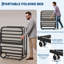 Folding Bed for Adults with 12cm Mattress, Heavy Duty Metal Frame Portable Guest Bed, 75 x 38 Inch Foldable Bed for Home Guest Use