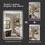 Miroir de salle de bain anti-buée en verre trempé à DEL, 3 températures de couleur avec façade et rétroéclairage, conforme Rohs et CRU-600325180-600325181