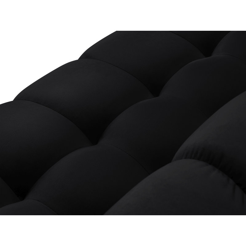 Adoraim 3 Seater Sofa, Gold, Black
