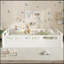 Full Size Floor Platform Bed with Full-length Guardrails-1237487685-1237487686