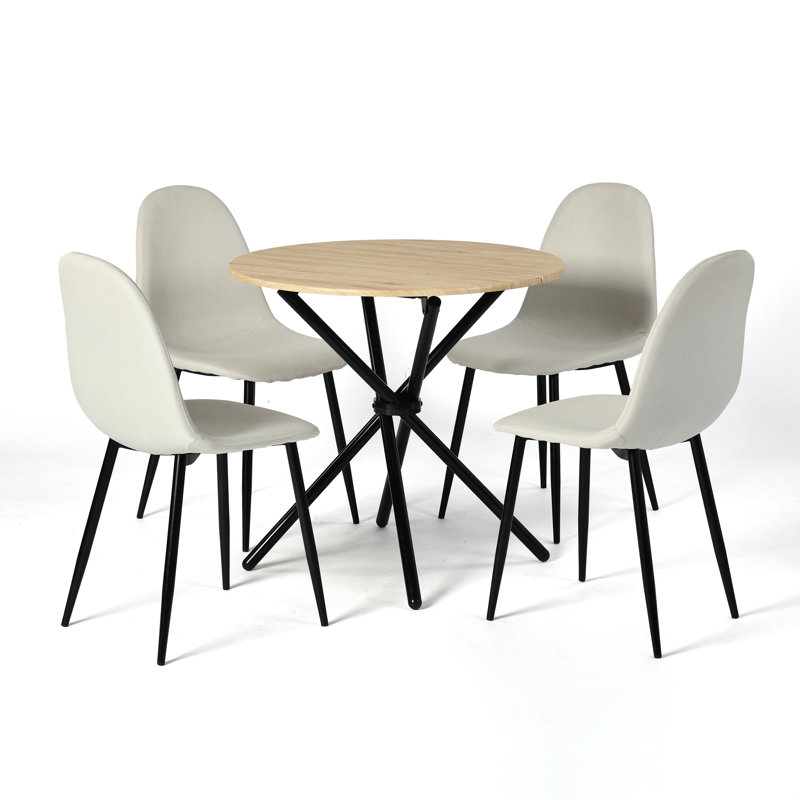 Bairdford 4 - Person Dining Set, Beige