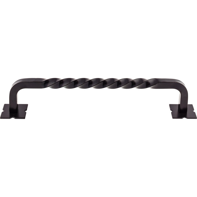 Twist 8" Center to Center Appliance pull, Patina Black, 12" Center to Center