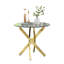 Table de bout ronde 23,62 po Authur - Plateau en verre trempé-1835261721
