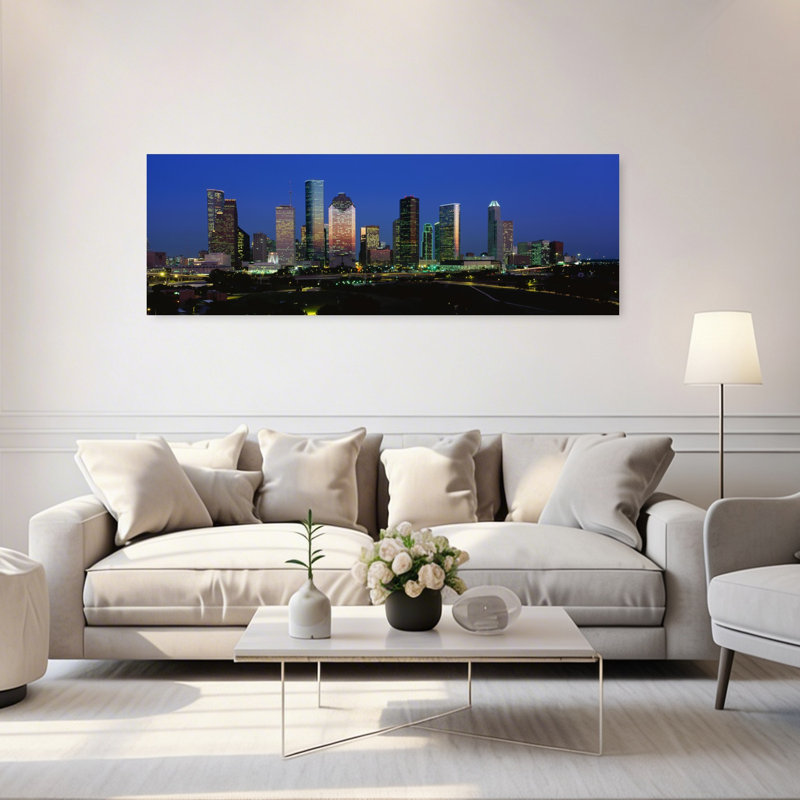 Houston TX by J Sohm/VOA LLC - Wrapped Canvas Panoramic Print, 50.8 cm H x 152.4 cm W