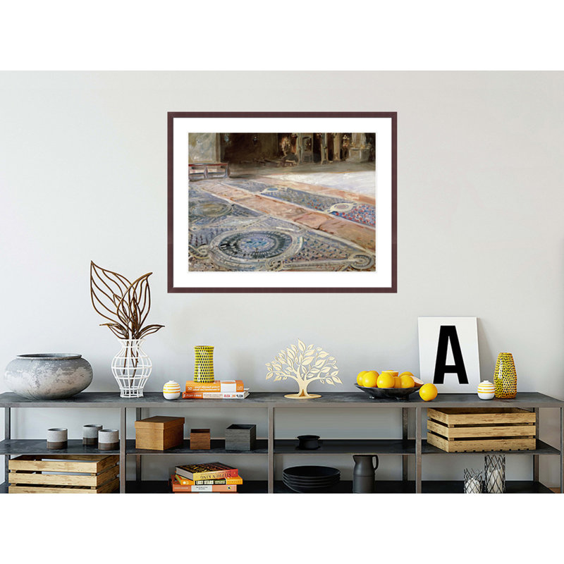 «Venetian Interior» par John Singer Sargent, impression giclée encadrée, H 32,66 po x l 41,5 po