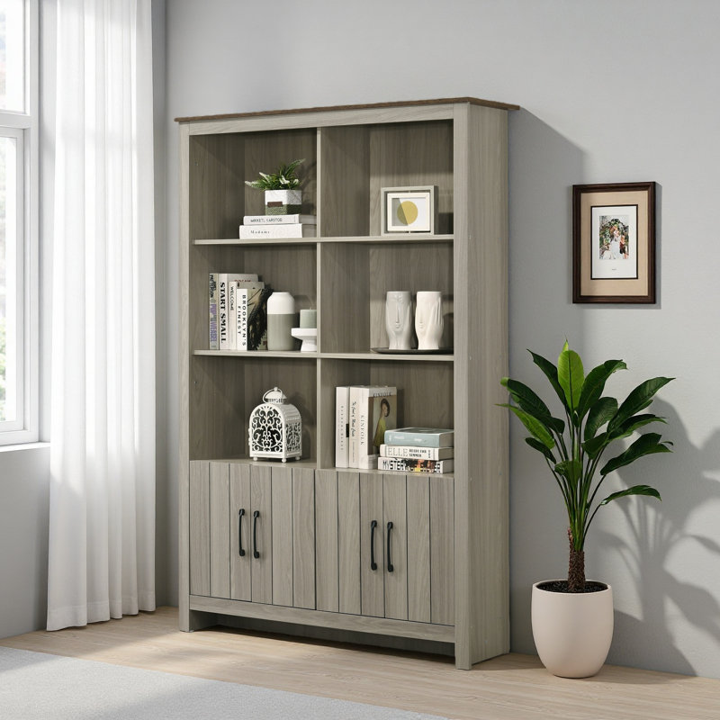 Bibliothèque l 47 "avec portes d'armoire