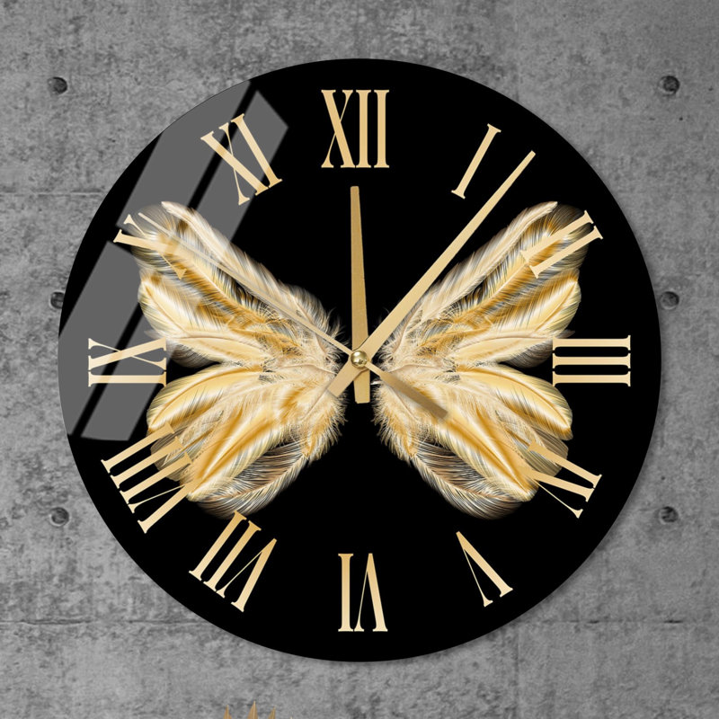 Horloge murale abstraite Vineisha