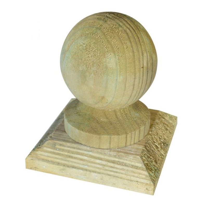 Brekyn Dakota Fields Solid Wood Post Cap for Posts, Green