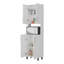 Garde-manger double blanc avec rangement ouvert