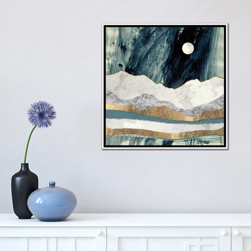 «Bold Sky», reproduction d'art, Aucun mat, H 18 po x l 18 po x 1,5 po, Toile blanche encadrée