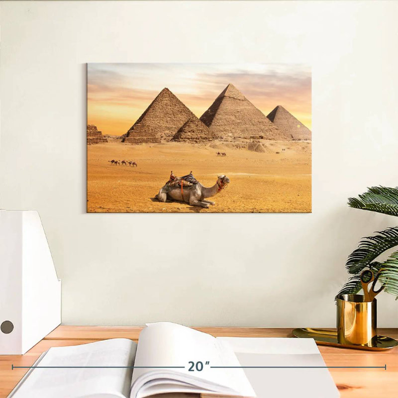 Pyramides de Gizeh Adella, H 8 po x l 12 po