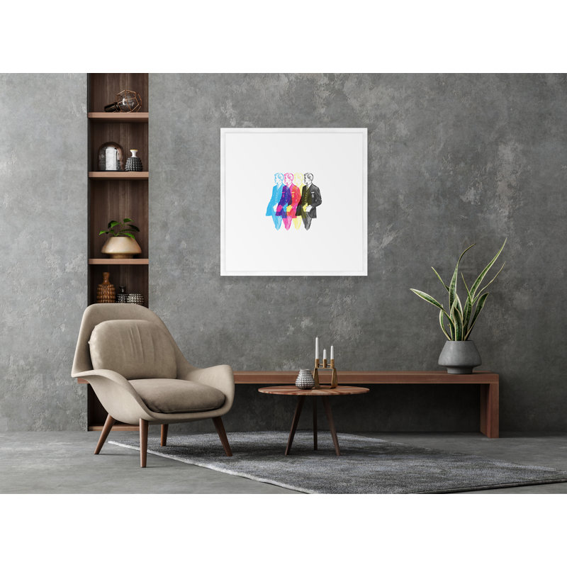 Open Book Print, White
