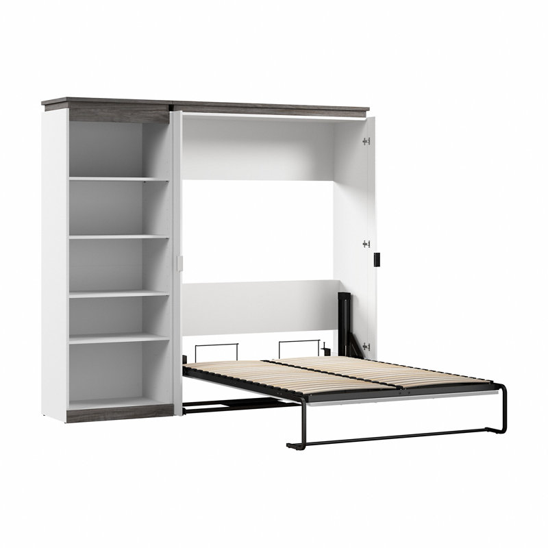 Lit escamotable avec rangement Dallanara, Blanc