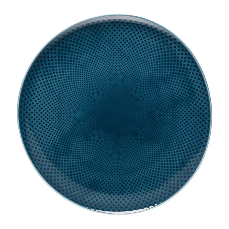 Junto Porcelain China Platter, Ocean Blue