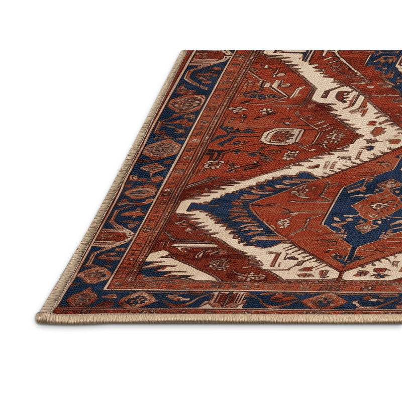 Tapis brun lavable à la machine, Rectangulaire 8 pi x 10 pi