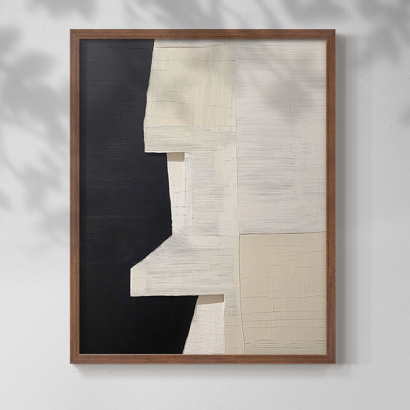 "ABSTRACT Series DCLxxx" par J Paul, H 29 po x l 23 po, Noyer